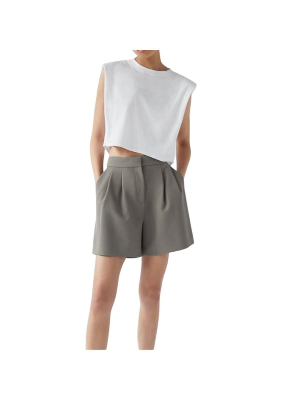 Babaton Shoulder Padded Tee